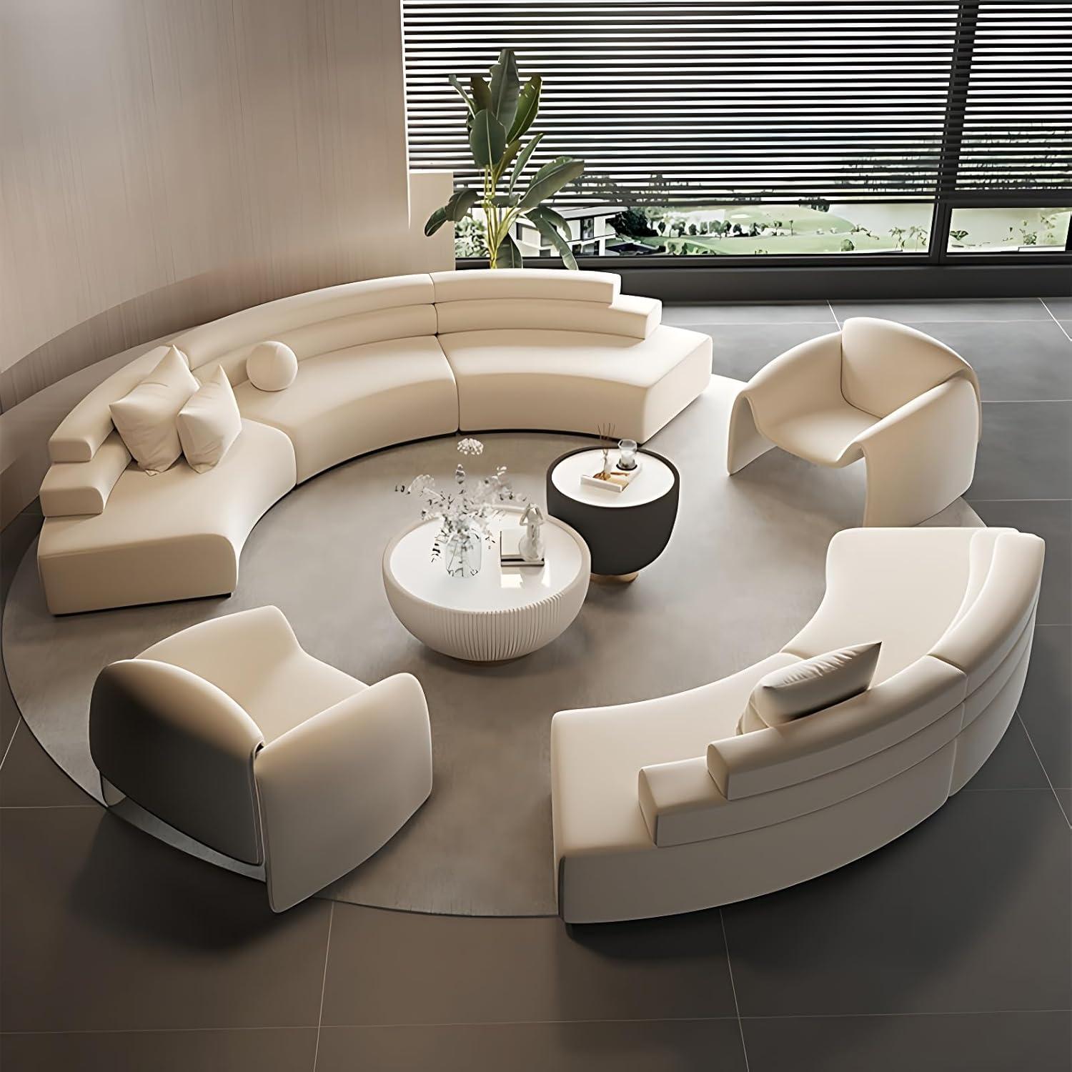 Curved Sectional Sofa Set Stylish Comfort For Every Space