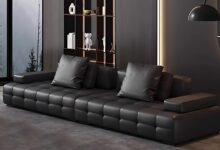 Discover Comfort And Style In Our Modern Black Sectional Sofa Set