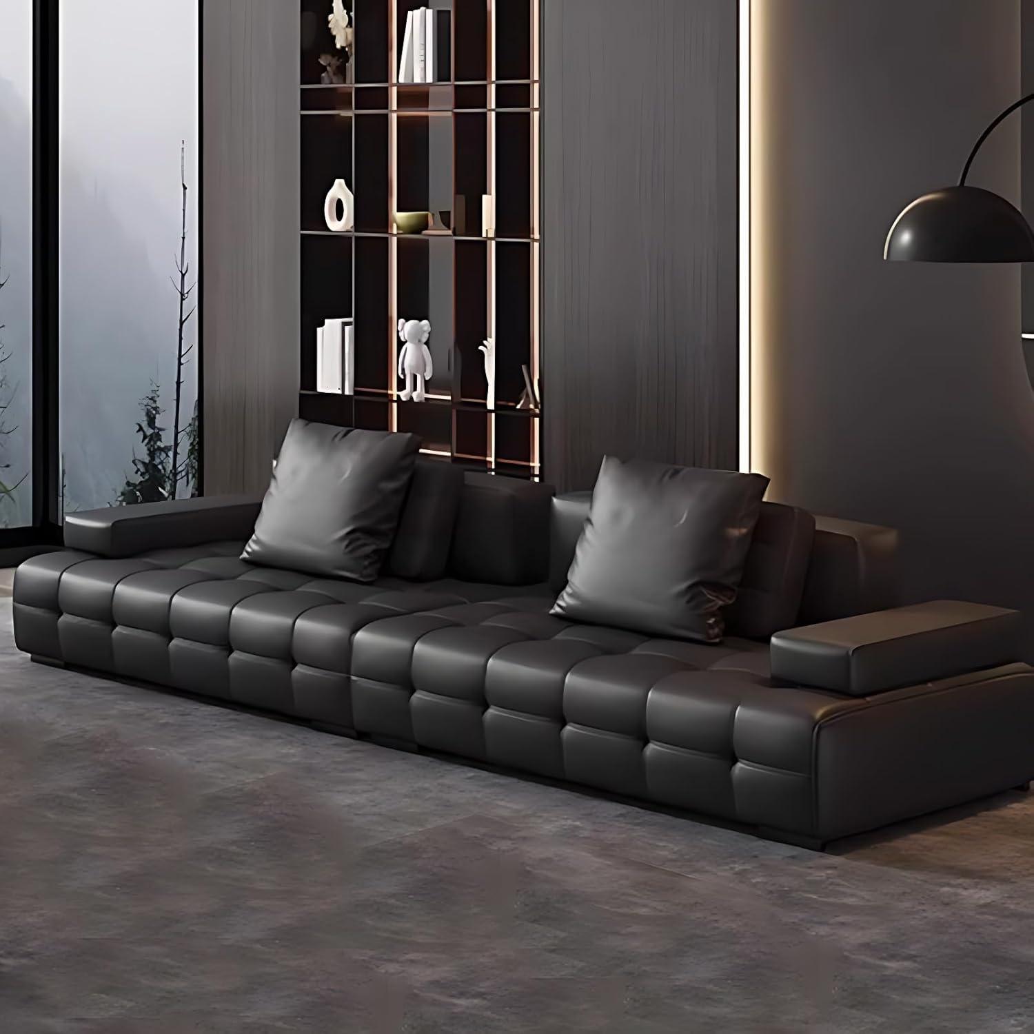 Discover Comfort And Style In Our Modern Black Sectional Sofa Set