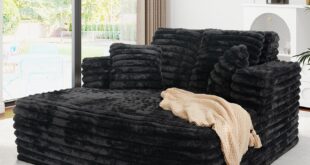 Discover Ultimate Comfort With The Oversized Plush Faux Fur Chaise