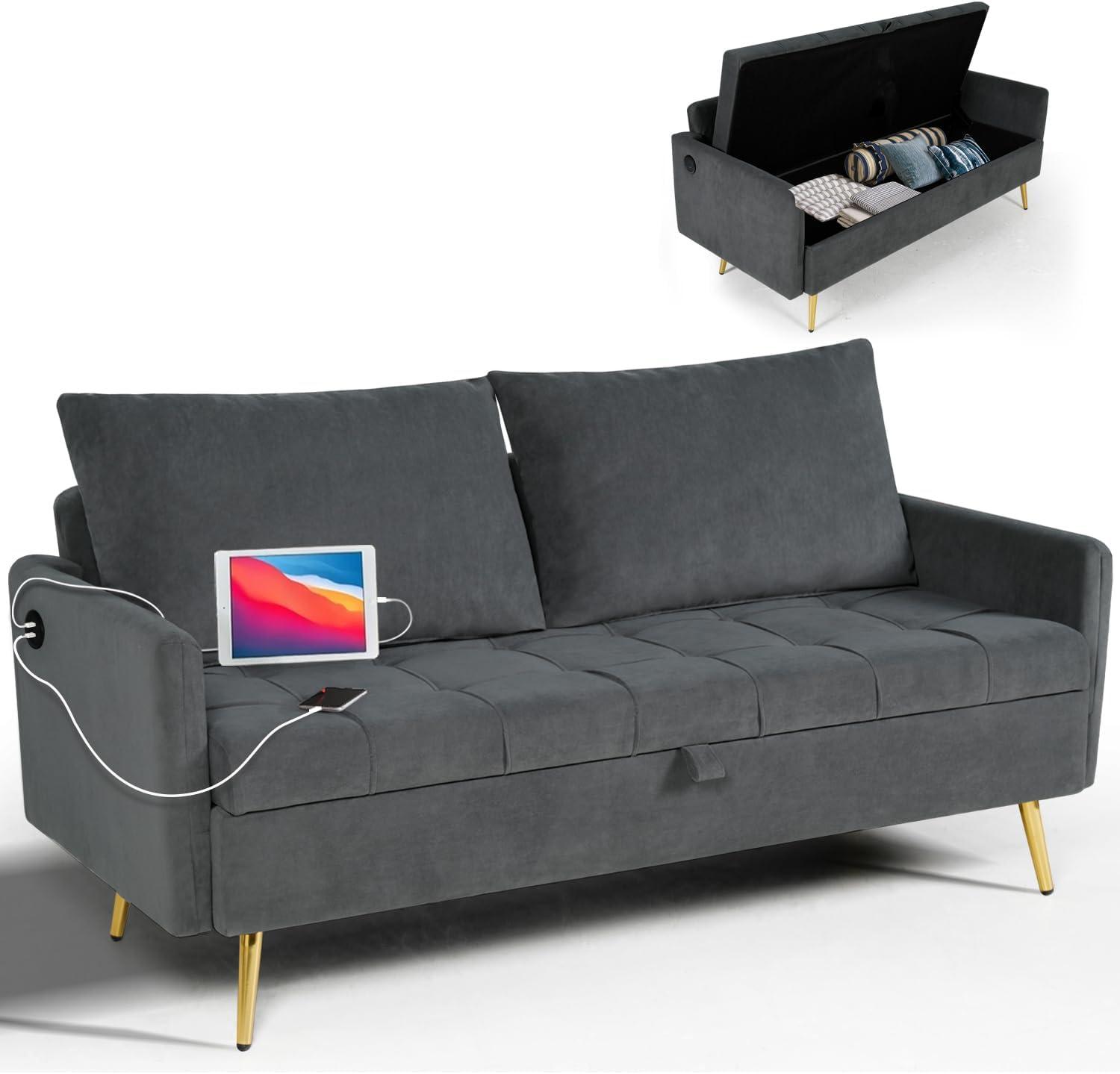 Discovering Comfort And Function In The Linlux Velvet Loveseat Sofa
