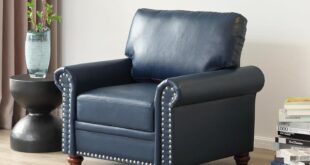 Discovering Comfort And Style Blue Faux Leather Sofa Chair Review
