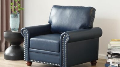 Discovering Comfort And Style Blue Faux Leather Sofa Chair Review