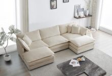 Discovering Comfort And Style Eafurn Versatile U Shaped Sectional Sofa