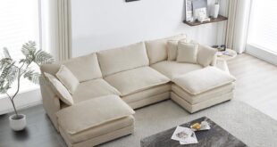 Discovering Comfort And Style Eafurn Versatile U Shaped Sectional Sofa