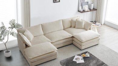 Discovering Comfort And Style Eafurn Versatile U Shaped Sectional Sofa