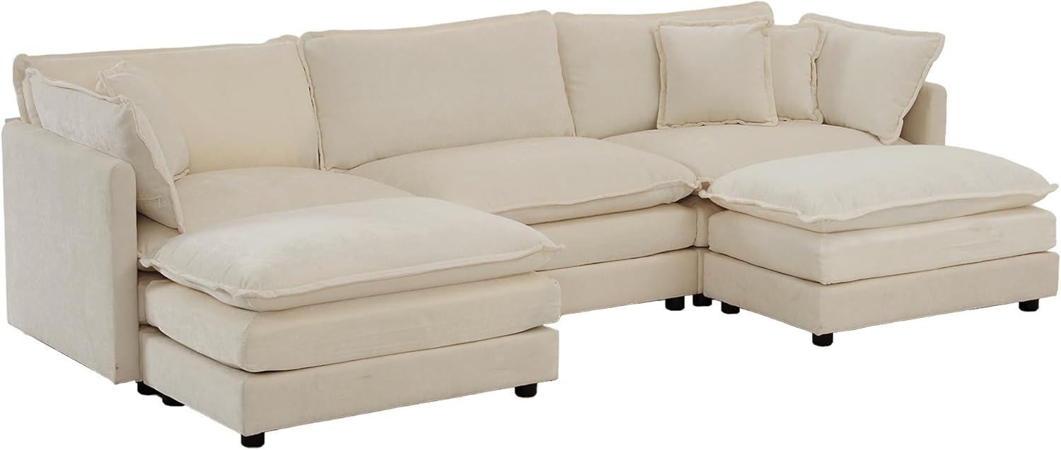 Discovering Comfort and Style: Eafurn's Versatile U-Shaped Sectional Sofa
