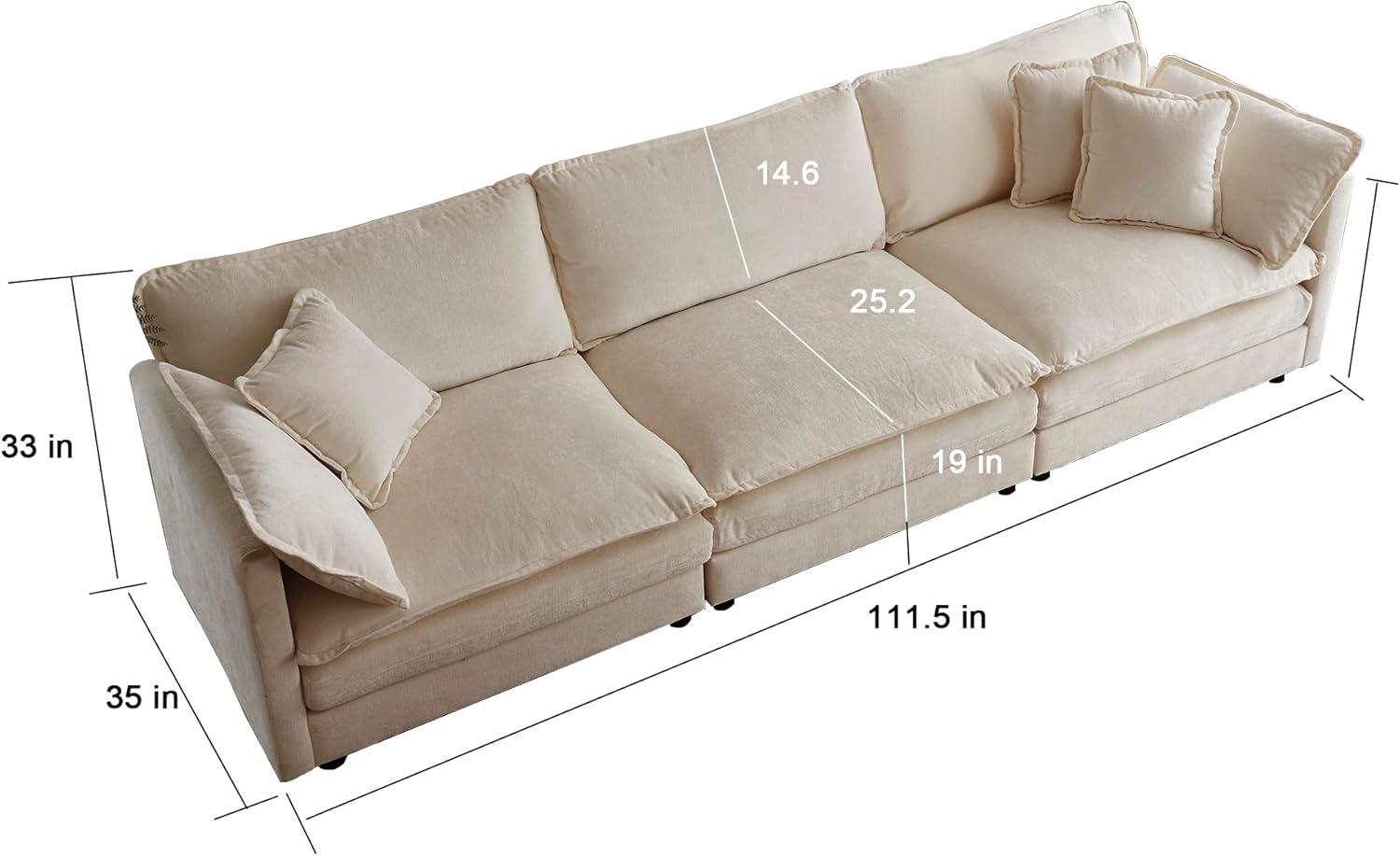 Discovering Comfort and Style: Eafurn's Versatile U-Shaped Sectional Sofa