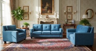 Discovering Comfort And Style Our Take On The Blue Linen Sofa Set