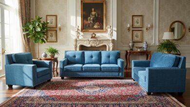 Discovering Comfort And Style Our Take On The Blue Linen Sofa Set