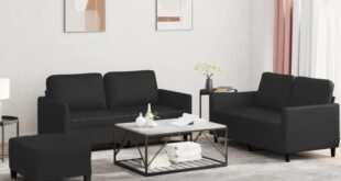 Discovering Comfort And Style With A Black Faux Leather Sofa Set