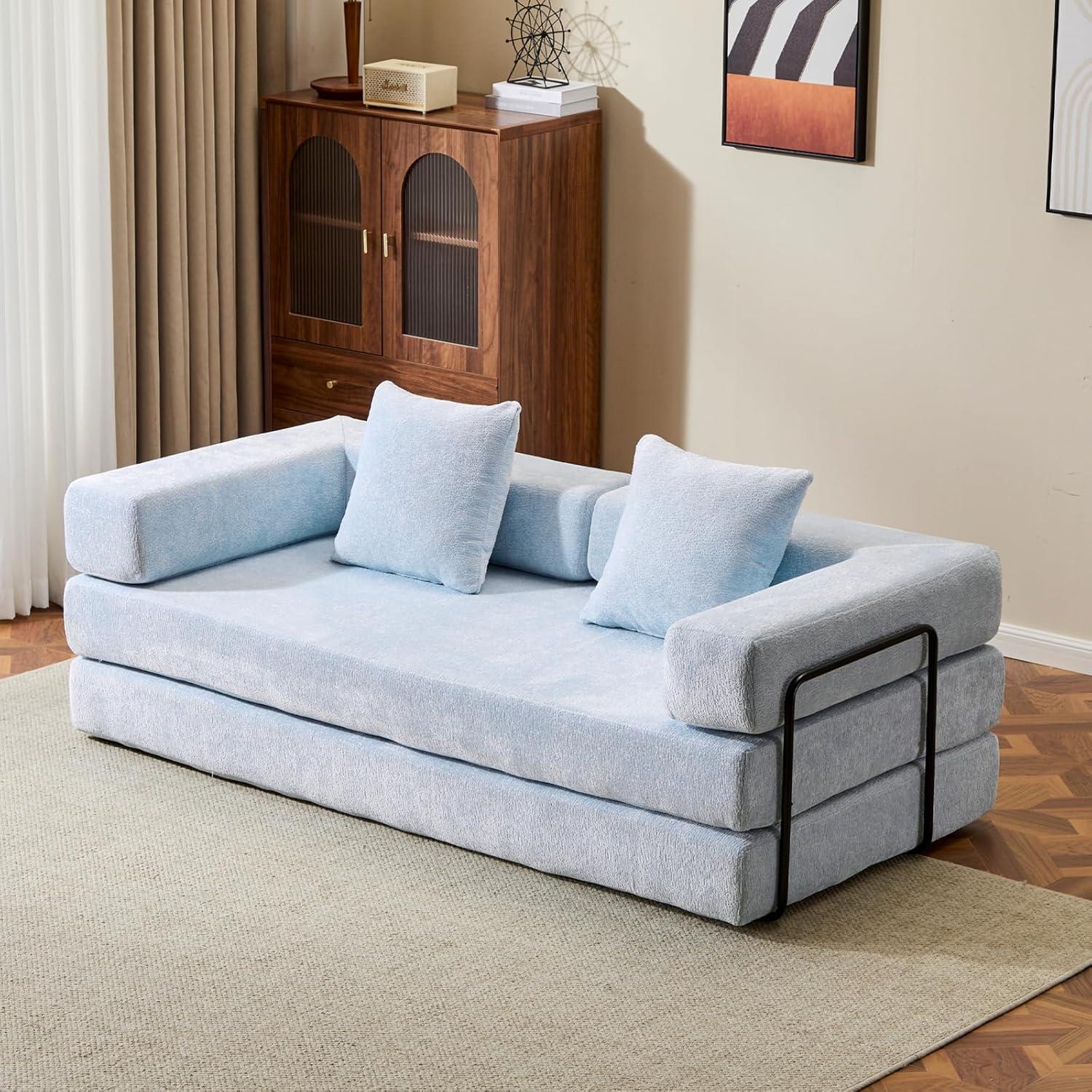 Discovering Comfort And Style With A Foldable 76 Floor Sofa Bed