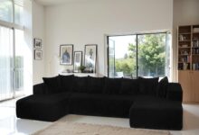 Discovering Comfort And Style With A Modular U Shaped Corduroy Sofa