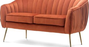 Discovering Comfort And Style With The Caramel Velvet Tub Loveseat