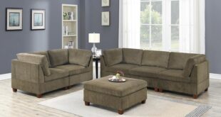 Discovering Comfort And Style With The Charmma Tan Chenille Modular Sofa Set