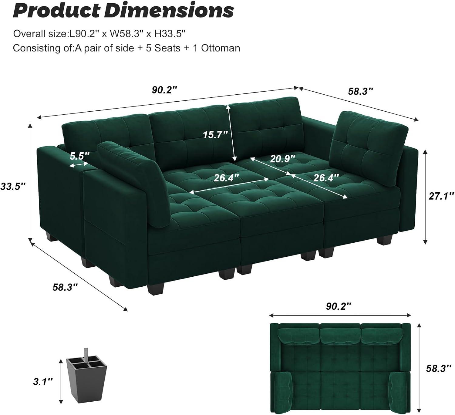 Discovering Comfort and Versatility with Belffin's Modular Sofa Set