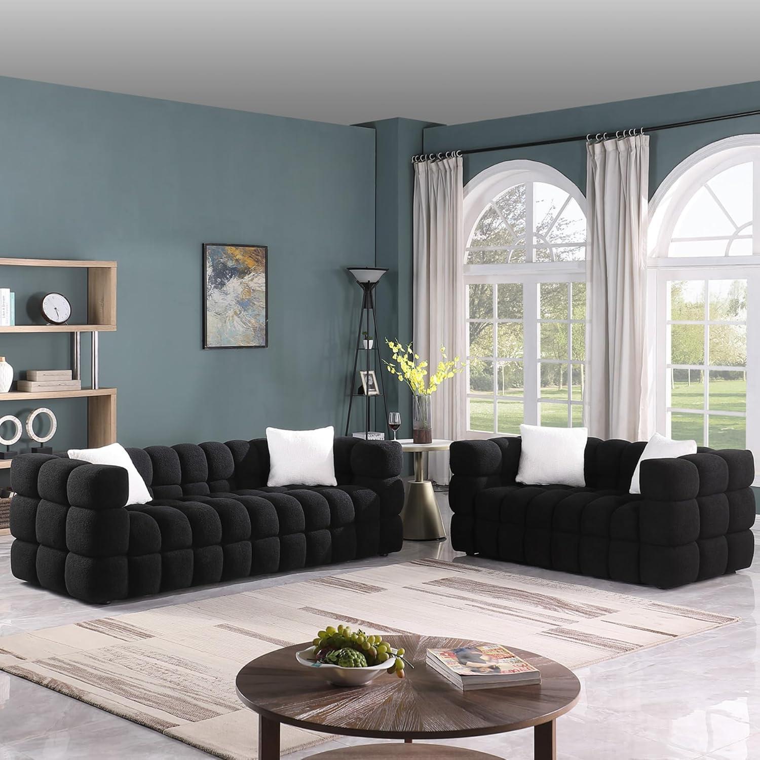 Dolonm Cloud Sofa Set Stylish Comfort Meets Easy Assembly