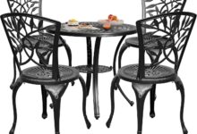 Dwvo 5 Piece Aluminum Patio Set Comfort Meets Classic Style
