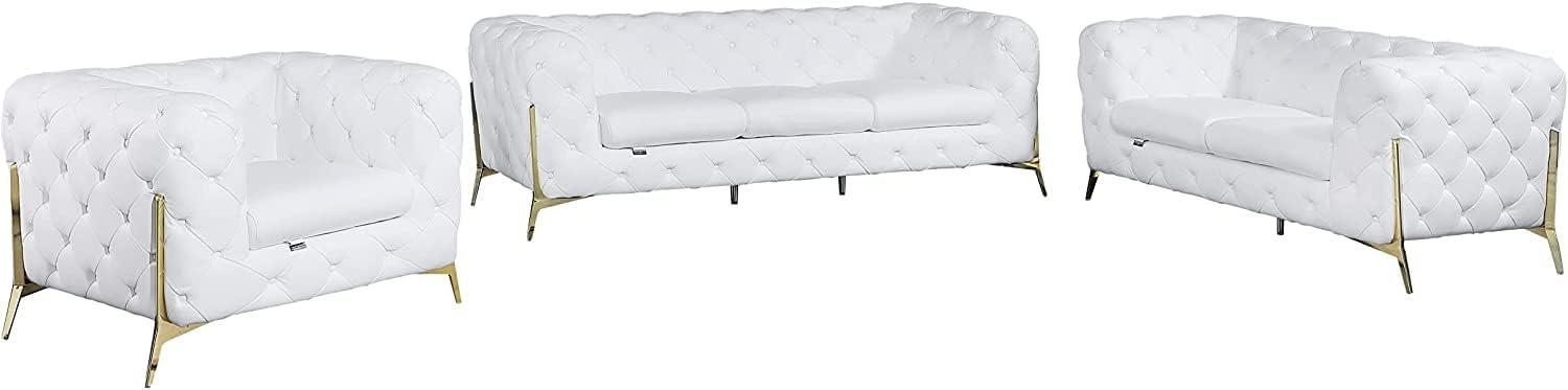 Elevate Living Spaces With Blackjack Modena Elegant Leather Set