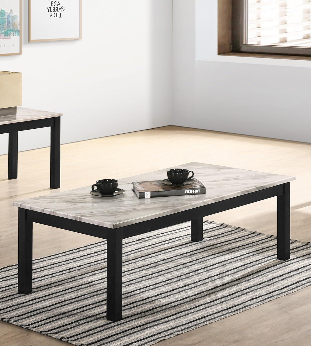 Elevate Living Spaces with GOWE's Sleek Marble Top Set