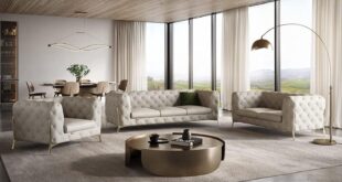 Elevate Living Spaces With The Modena Italian Leather Sofa Set