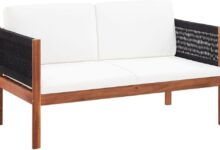 Elevate Outdoor Comfort With This Acacia Wood 2 Seater Sofa