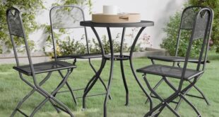 Elevate Outdoor Meals With A Sleek Space Saving Patio Set