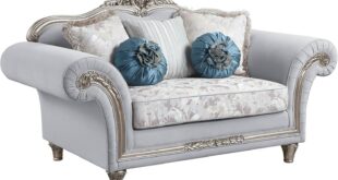 Elevate Small Spaces With The 76 Light Gray Linen Loveseat