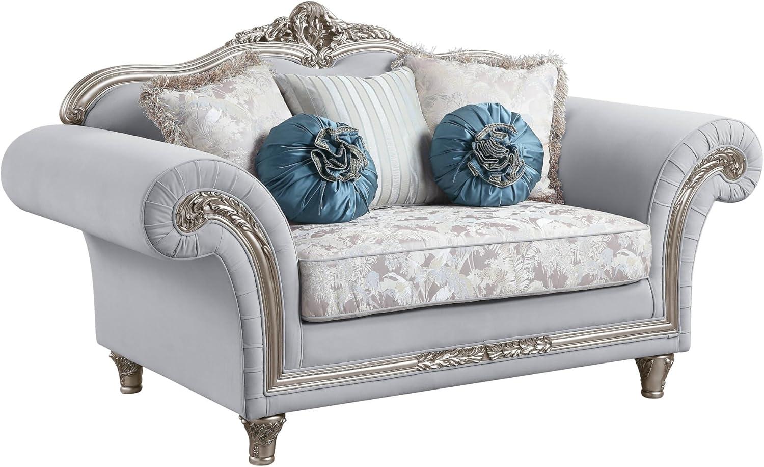 Elevate Small Spaces With The 76 Light Gray Linen Loveseat