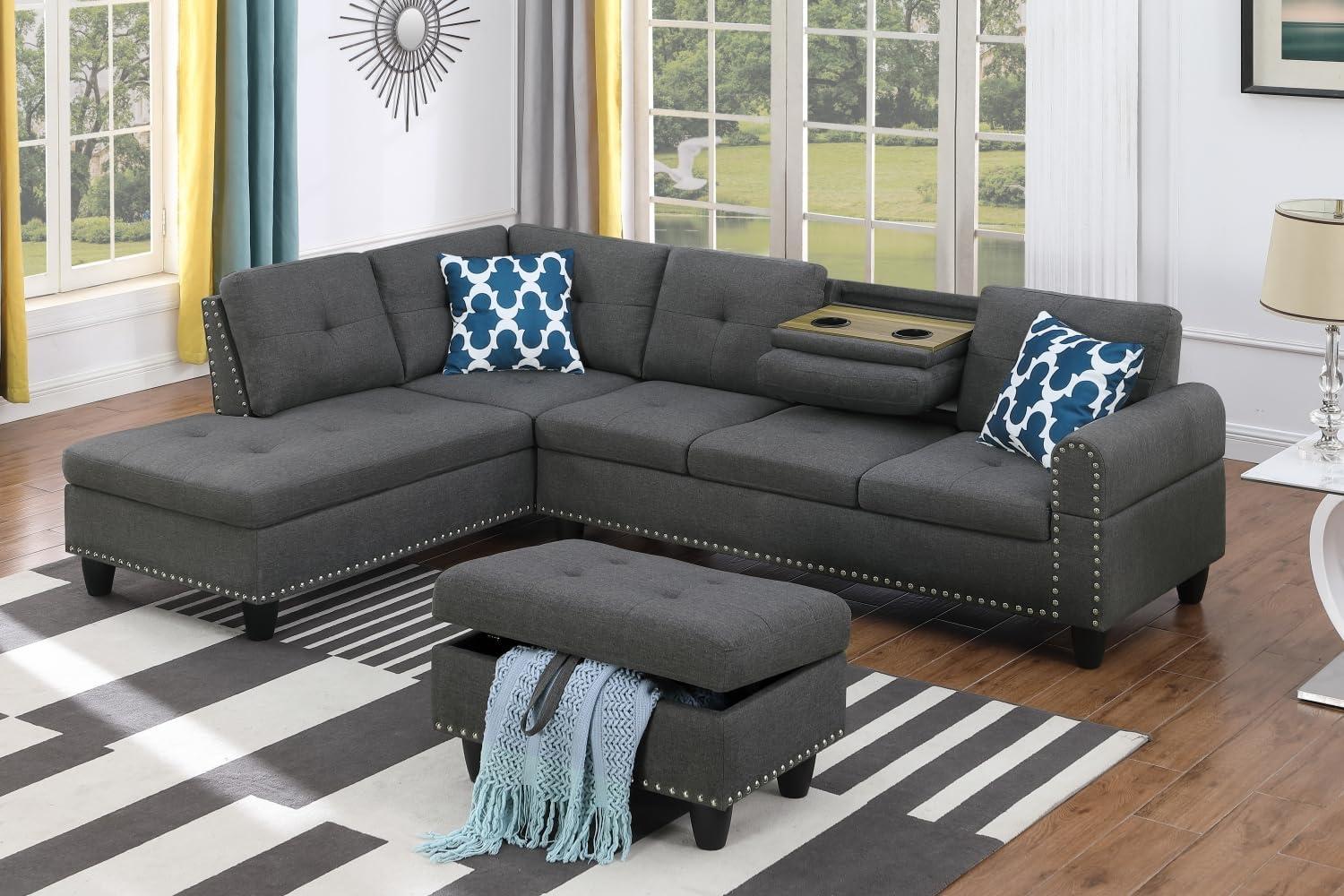Emkk L Shape Sofa Review Classic Comfort Meets Durable Design