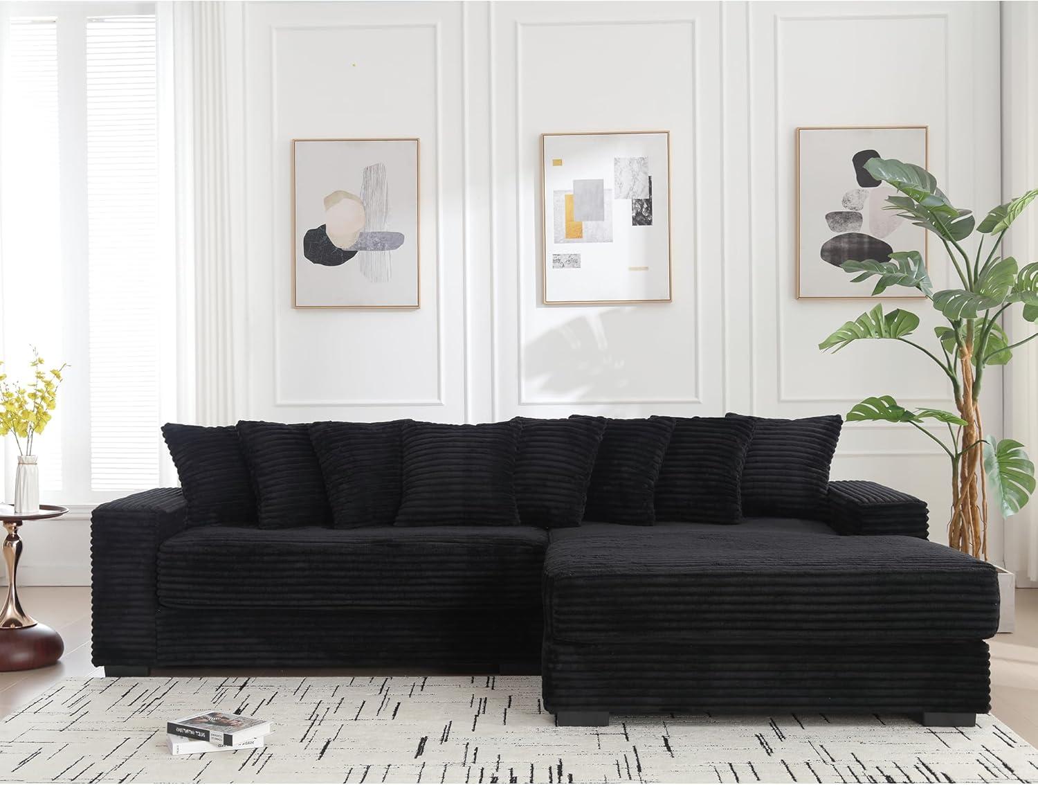 Erye Sectional Sofa Review Comfort Meets Stylish Corduroy Design