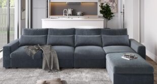 Evedy Oversized Sectional Sofa Comfort Meets Spacious Design