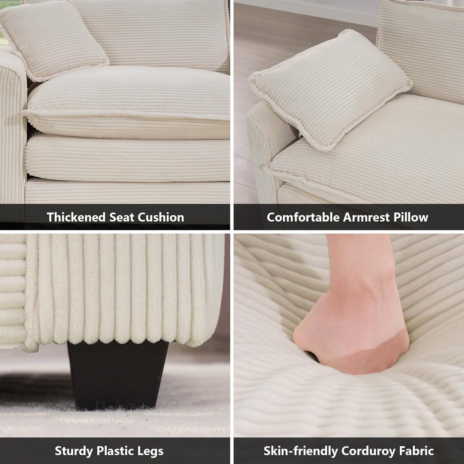 Experience cloud-Like Comfort with mikibama's Stylish Sofa Set