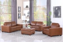 Experience Comfort And Style With A Top Grain Leather Sofa Set