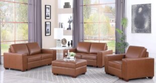 Experience Comfort And Style With A Top Grain Leather Sofa Set