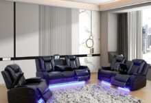 Experience Ultimate Comfort With The Multifunction Recliner Sofa Set