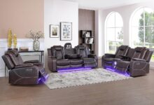 Experiencing Comfort And Tech In The Ball Cast Recliner Set
