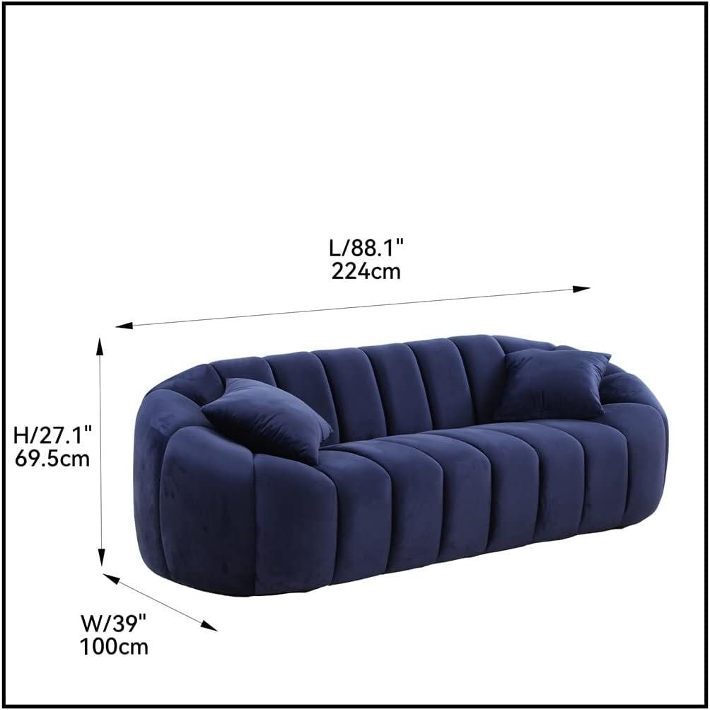 Experiencing Elegance and Comfort with an 88'' velvet Sofa
