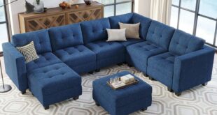 Exploring Comfort And Flexibility With A Modular Blue Sectional Sofa