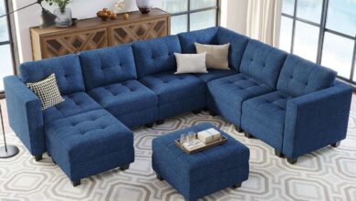 Exploring Comfort And Flexibility With A Modular Blue Sectional Sofa