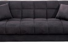 Exploring Comfort And Style Adjustable Black Microfiber Sofa Review