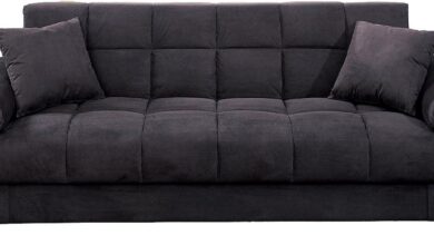 Exploring Comfort And Style Adjustable Black Microfiber Sofa Review