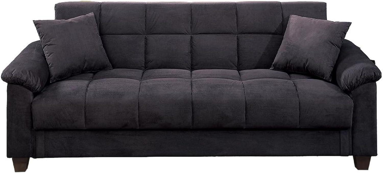 Exploring Comfort And Style Adjustable Black Microfiber Sofa Review