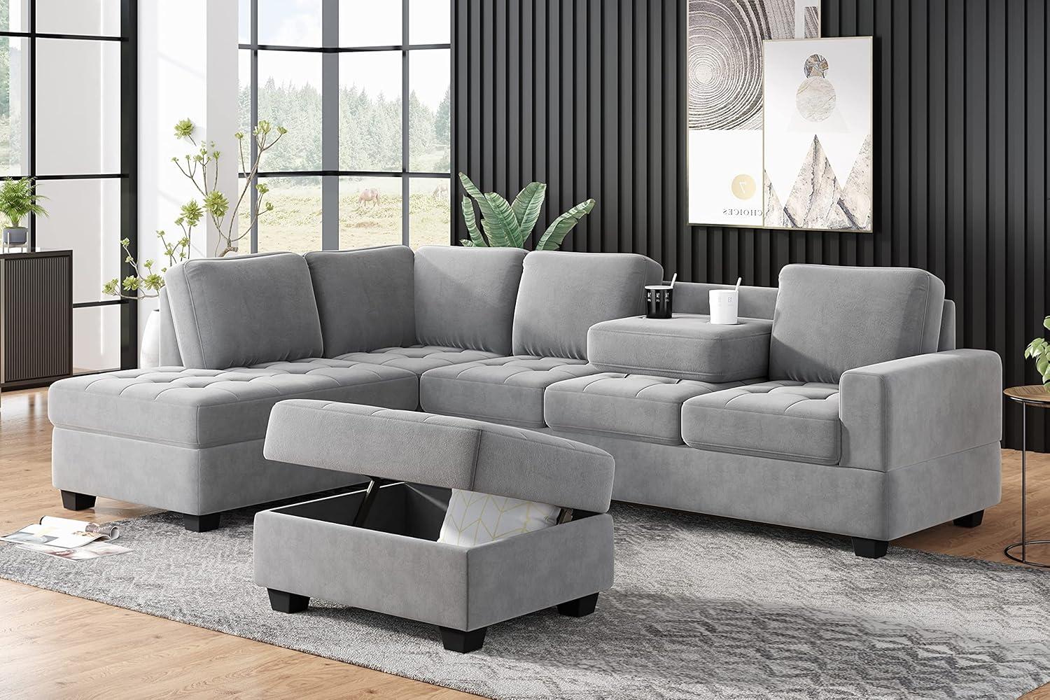 Exploring Comfort And Style With A Modern Reversible Sectional Sofa