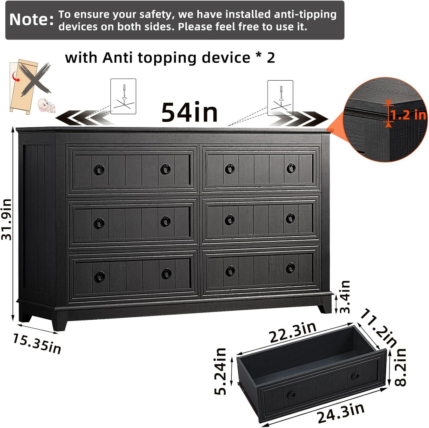 Farmhouse Dresser & Nightstand Set: Style Meets Practicality