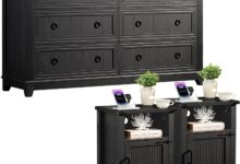 Farmhouse Dresser Nightstand Set Style Meets Practicality