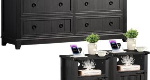 Farmhouse Dresser Nightstand Set Style Meets Practicality