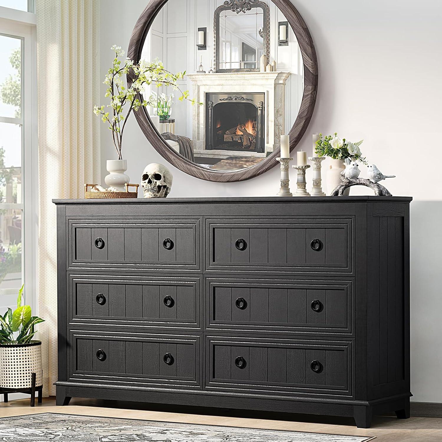 Farmhouse Dresser & Nightstand Set: Style Meets Practicality