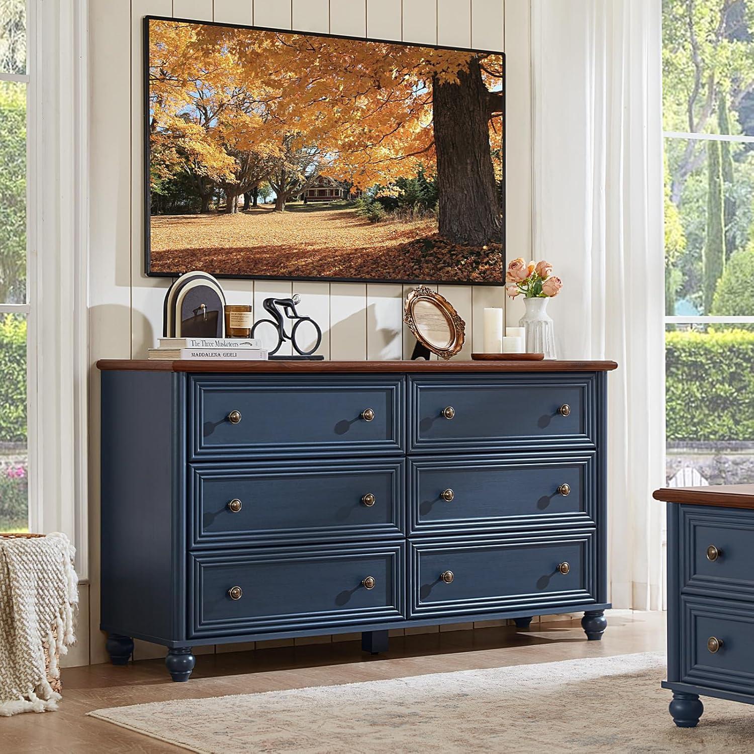 Farmhouse Dresser & Nightstand set: stylish Storage Made Simple