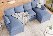 Finding Comfort And Style In The Sunlei 110 U Shaped Sofa Set